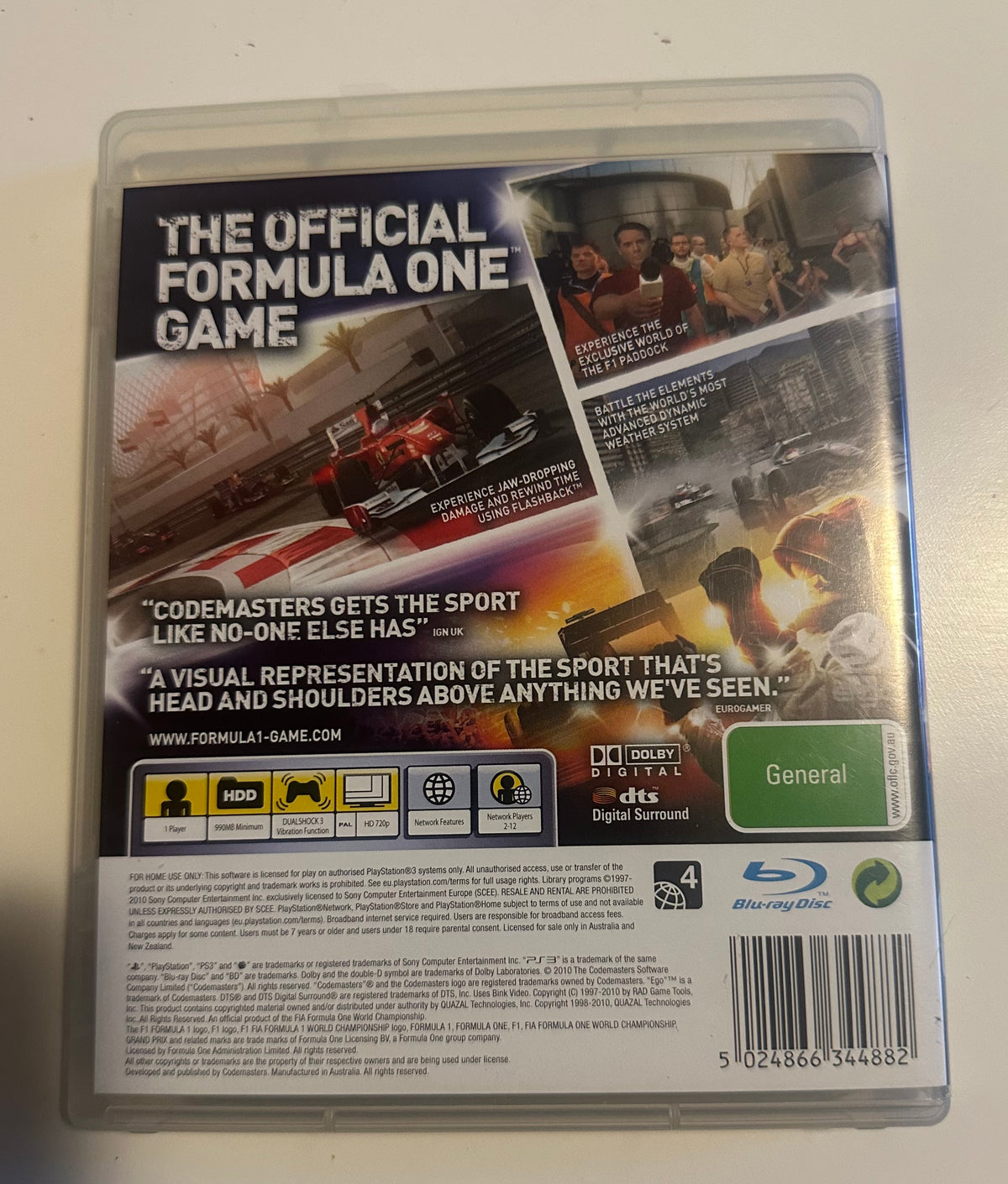 F1 10 PlayStation 3