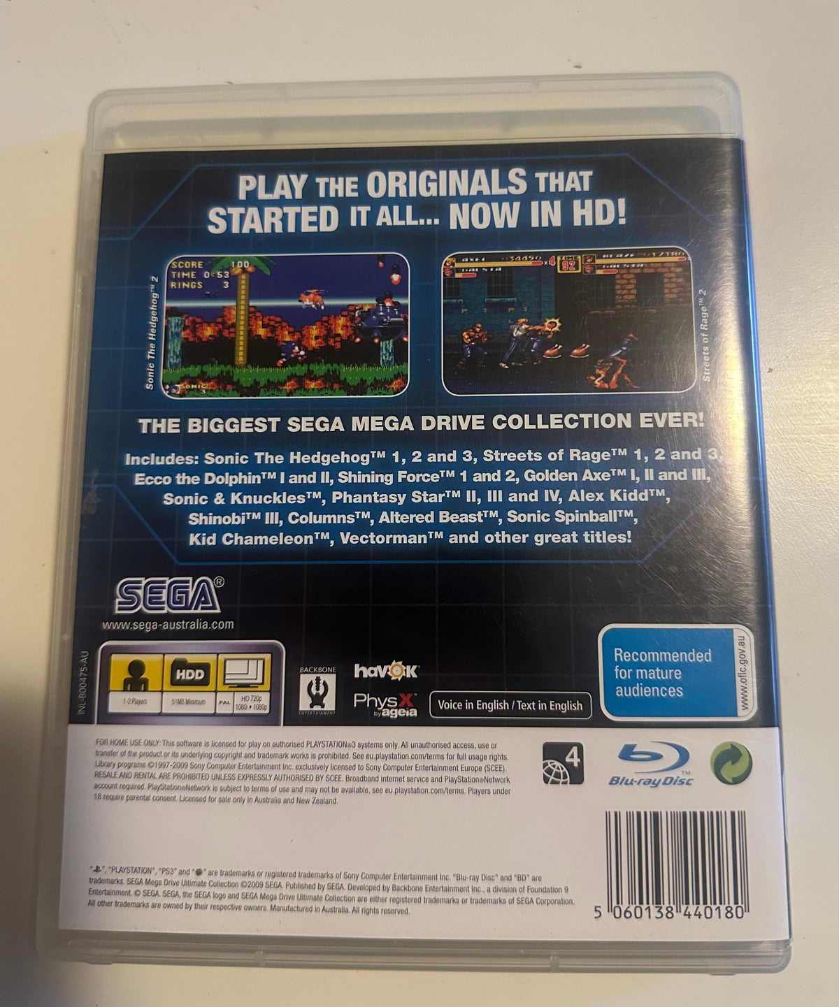 Sega Mega Drive Ultimate Collection PlayStation 3